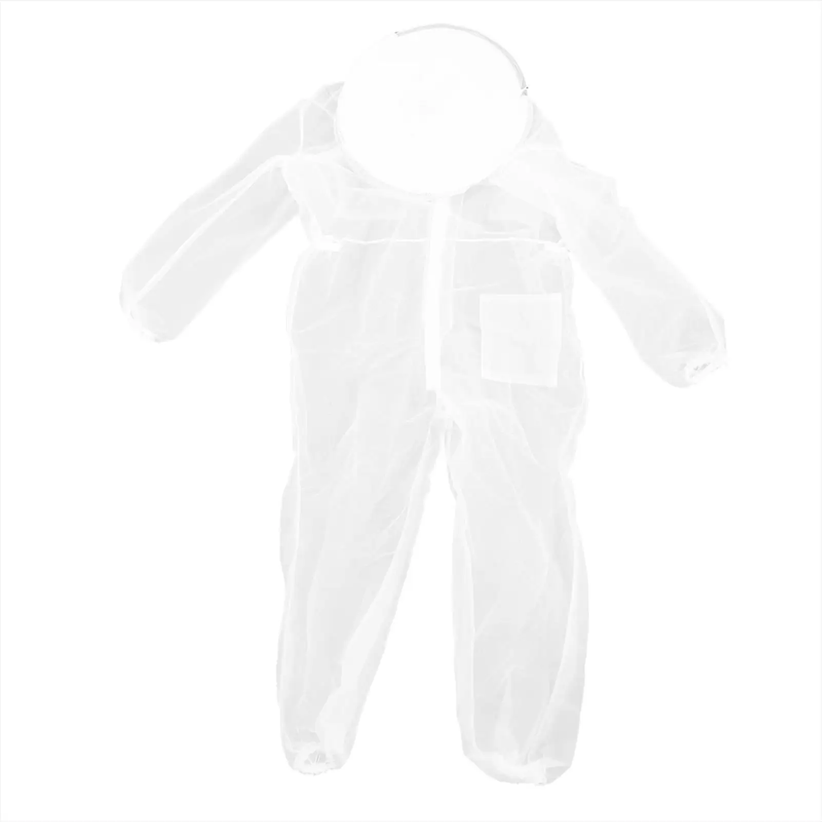 Transparent One-Piece Nylon Mesh Beekeeping Suit-Anti-Bee Bite Bee Keeper Clothing & Supplies