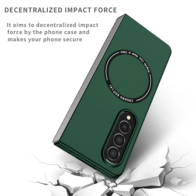 Magnetic Wireless Charging Shockproof & Anti-Fingerprint Case with Magsafe Compatibility