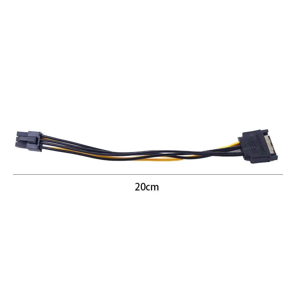 SATA Power Cable 15 Pin To 6 Pin PCI EXPRESS PCI-E Sata Graphics Converter Adapter Video Card Power Cable