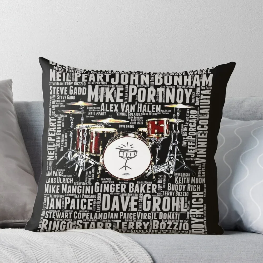 

BEST DRUMMER OF ALL TIME Throw Pillow Decorative pillow case Christmas Pillowcase