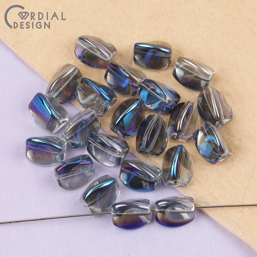 Cordial Design 10*12MM 300pcs DIY Glass Bead/Beads Making/Hand Made/Aurora Effect/Waterdrop Shape/Jewelry Findings & Components - cordial