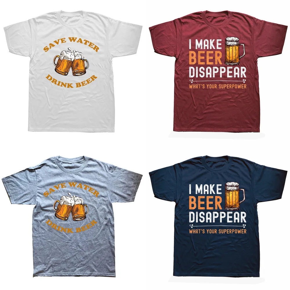 Camisetas engraçadas para economizar água, beber cerveja, estilo verão, gráfico, festa de bebida, manga curta, ideia de presente para homens, camiseta, roupa_voghion.com