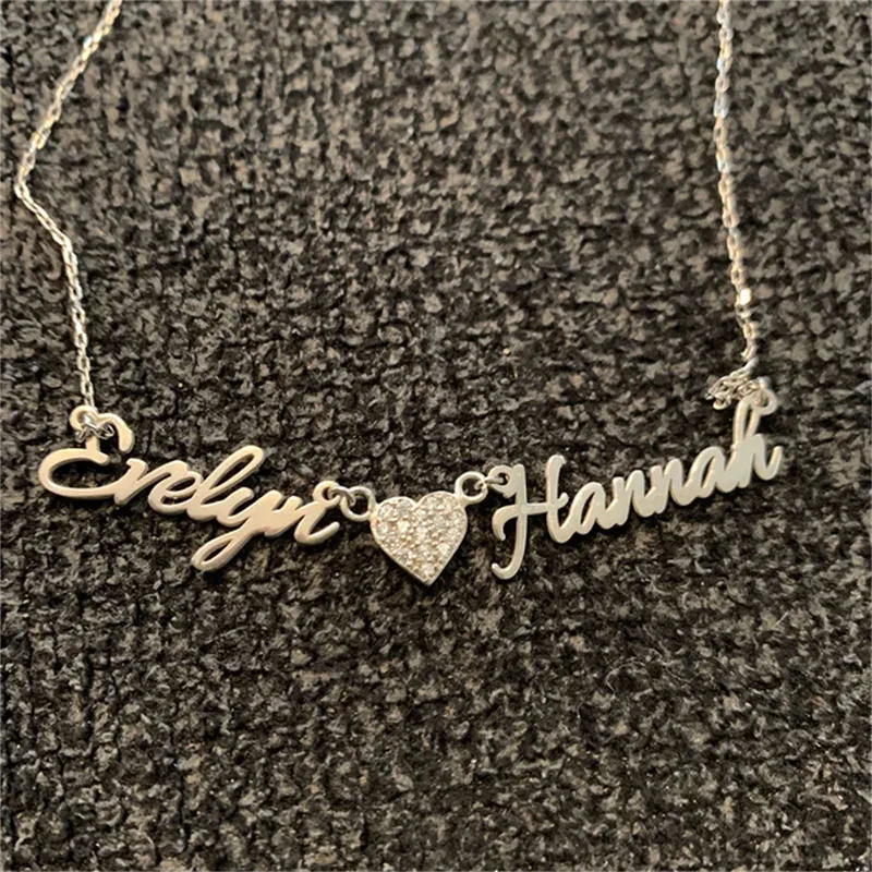 Customize Steel color Teen Pretty Necklaces BFF Raper Ladies Graffiti Female Paired Pendants Pastel Name Evening Famous Brand women s dresses summer 2023 elegant dresses fashion stitching o neck loose bohemian skirts vacation female short graffiti tops