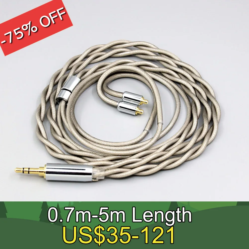 

Type6 756 core 7n Litz OCC Silver Plated Earphone Cable For Acoustune HS 1695Ti 1655CU 1695Ti 1670SS 2 core 2.8mm LN007845