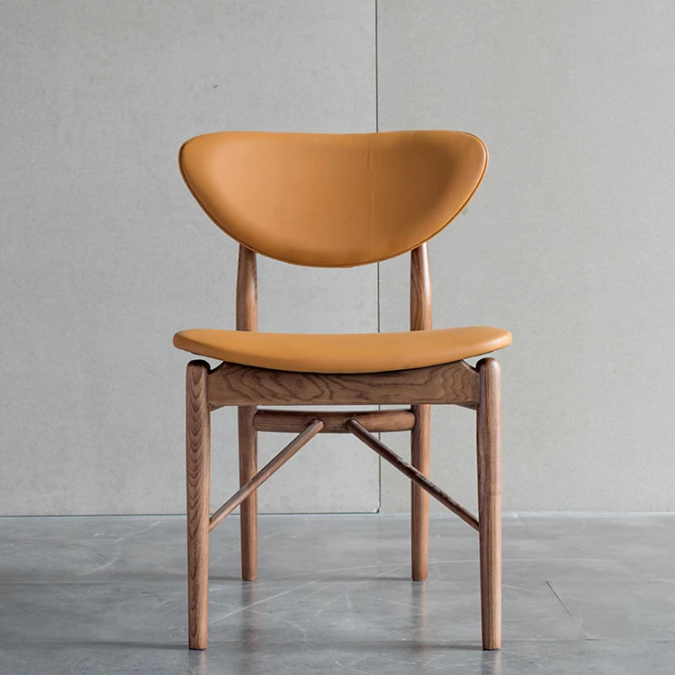 Home Cafe Unique Luxury Accent Modern Coffee Shop Leather Lounge Chair Upholstered Leisure Chair
