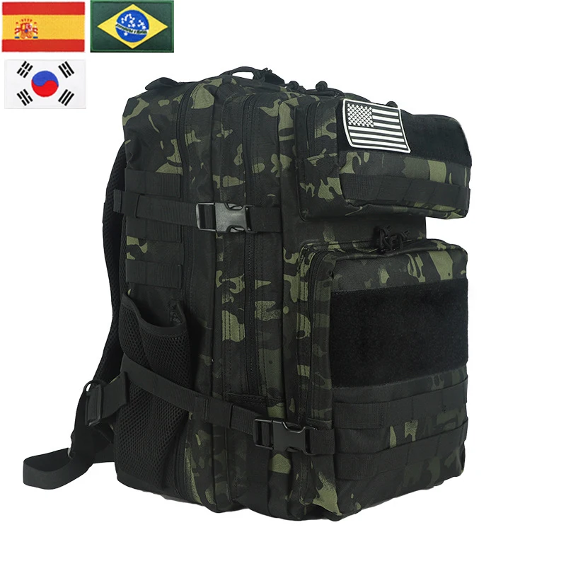 

Camouflag 25L/45L Camping Backpack Women Men Camouflage Tactical Travel Bag 900D Oxford Cloth Hiking Rucksack Mountaineering