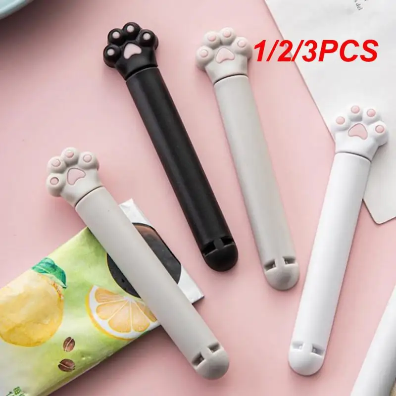 

1/2/3PCS Cat Paw Bag Clips Cartoon Cat Paw Shape Food Package Clamp With Good Sealing Kitchen 6 Bread Bag Closure Clips For Home