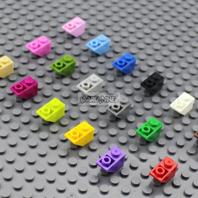 Marumine 2x1 Inverted Slope Brick 3665 MOC Building Blocs Parts 60PCS City Roof Accessories Parts Compatible DIY Constuction Toy 5