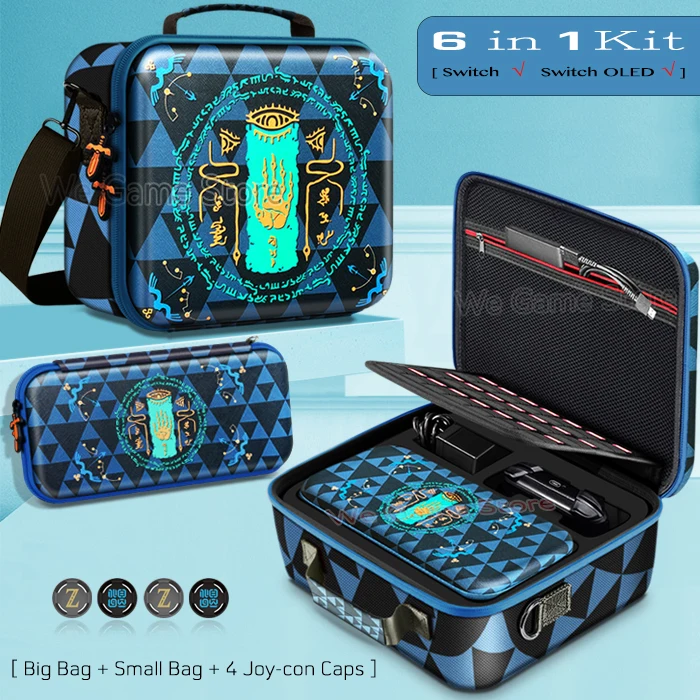 Premium Travel Carrying Case for Gaming Accessories - High-Quality Portable Storage Messenger Bag with Hard Shell