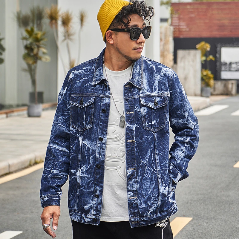 Men's Denim Jackets Plus Size 5xl 8xl Casual Classic Loose Men Jean Coat  Spring Autumn New Fashion Korean Blue Denim Jackets _ - AliExpress Mobile