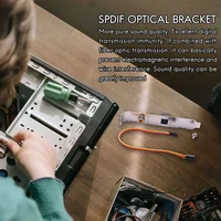 SPDIF Optical And RCA Out Plate Cable Bracket Digital Audio Output For ASUS Gigabyte MSI Mother Board 2