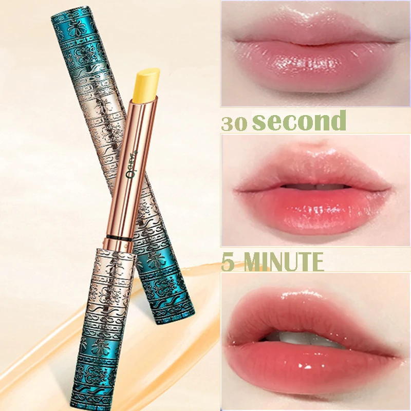 

1PC Temperature Change Color Long Lasting Moisture Nutritious Lip Balm Anti Aging Repair Hydration Night Sleep Lipstick Lip Care