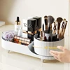 360°Rotating Makeup Organizer for Vanity Makeup Brush Holder Cosmetic Organizer Lipstick Eyebrow Pencil Holder Jewelry Container 4