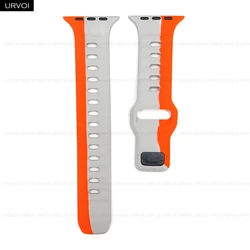 Premium Silicone Band with Pin & Tuck Closure - 44 45 46 49mm (Orange Edition)