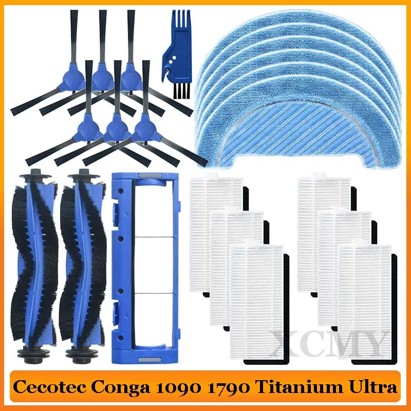 For Cecotec Conga 999 X-Treme Robot Vacuum Cleaner Replacement Accessories  Side Brush Filter Mop Cloth Sweeper Parts Cleaning - AliExpress