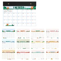 2027 Creative Wall Calendar - Monthly Planner & Portable Agenda (Style D)