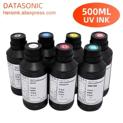500ML LED UV Ink Bottle - Versatile Gloss and Matte Finishes (White - 500ML - Soft)