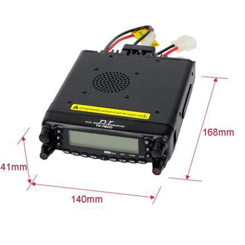 TYT TH-7800 Mobile Car Radio 50W Dual Band Amateur FM Transceiver Repeater Station Wireless Communication TH7800 Walkie Talkie