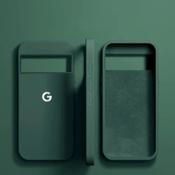 Premium Liquid Silicone Shockproof Phone Case - Soft Back Cover with Enhanced Protection - Pixel 11 ProXL (Dark Green)