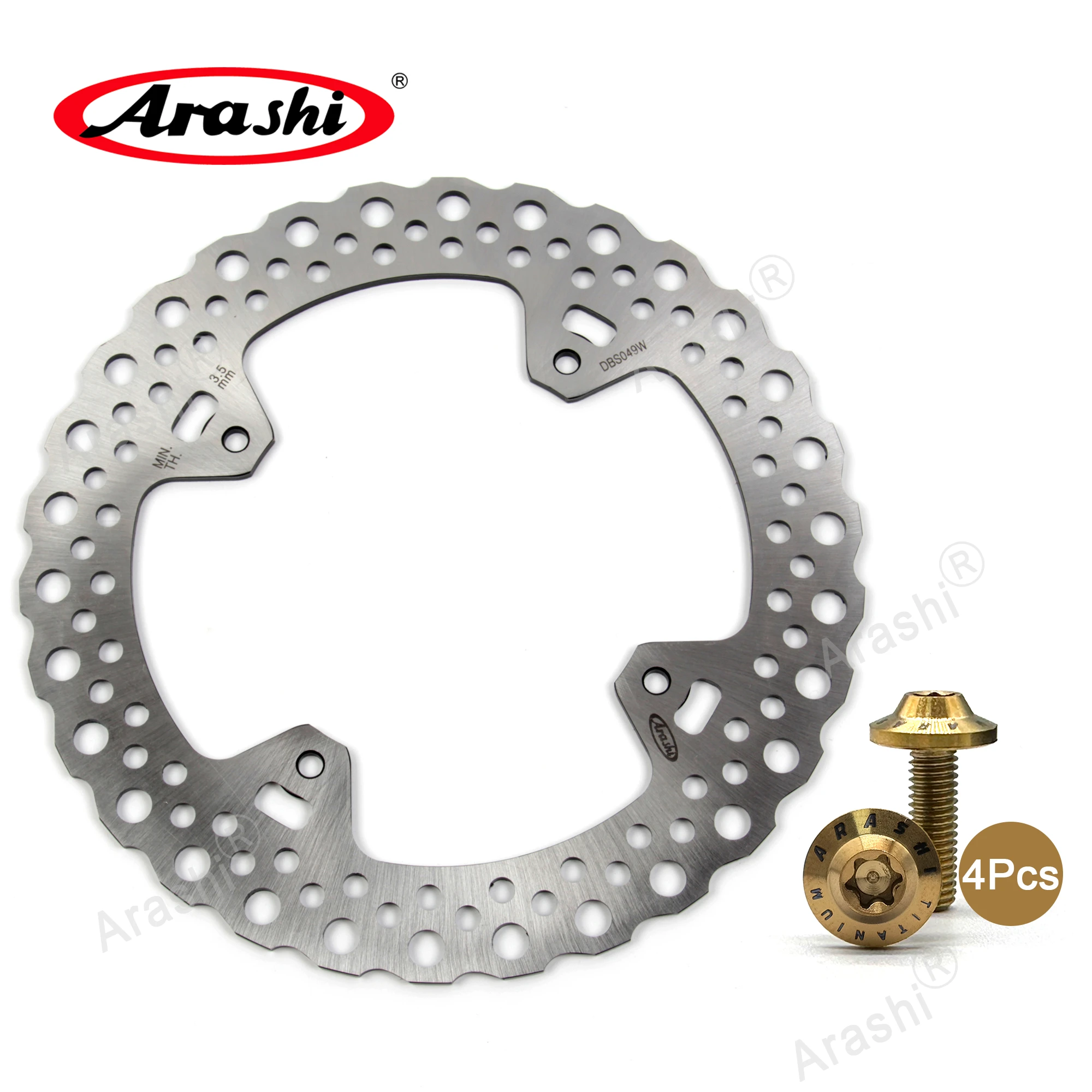 

ARASHI CRE F X 300 2008 2009 Rear Brake Disc CNC Disk Rotor For HONDA-HM CRE F 450 R ENDURO 450 2004 2005 2006 2007 2008