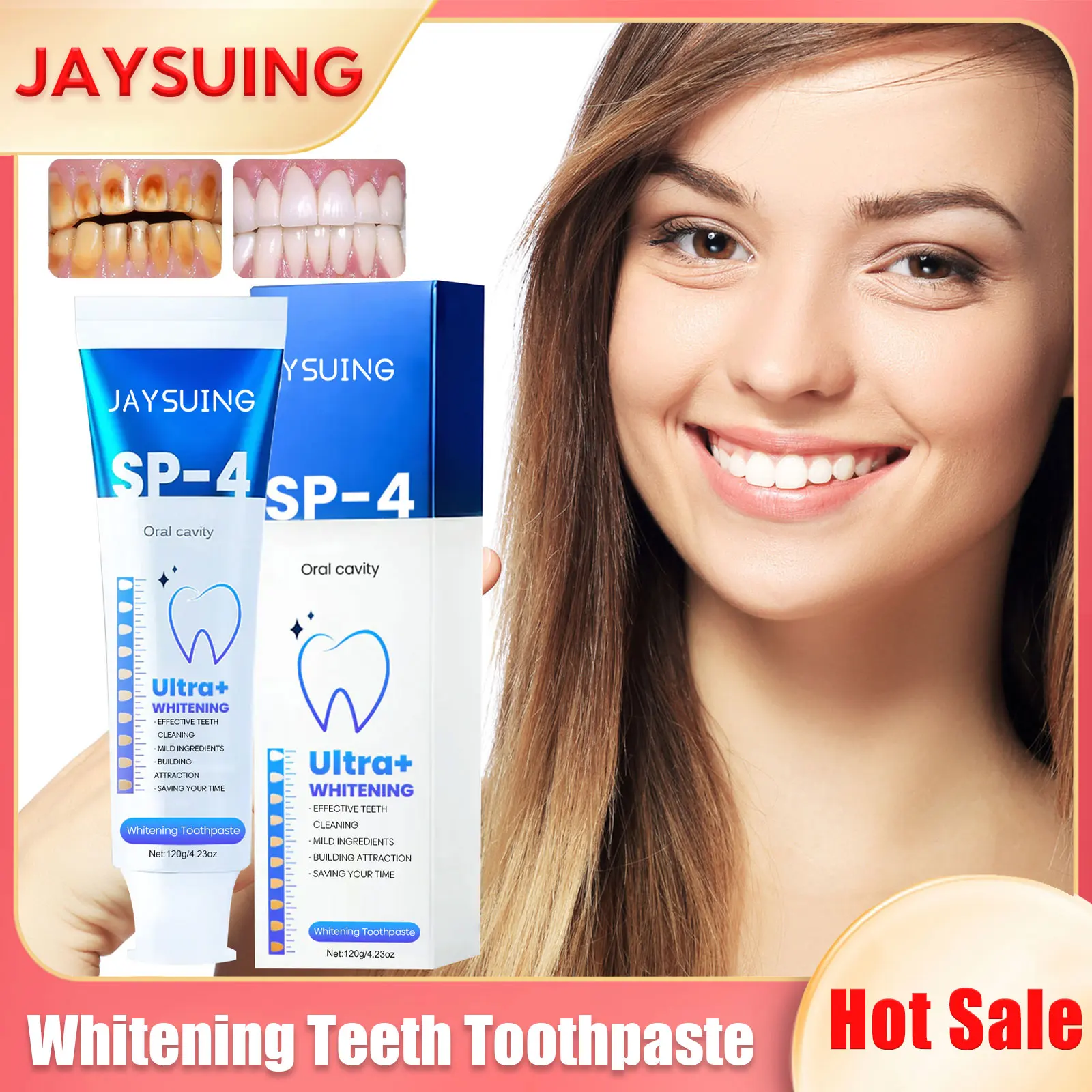 

Probiotic Toothpaste Sp-4 Brightening Ultra Whitening Protect Gums Fresh Breath Teeth Cleaning Plaque Remover Health Oral Care