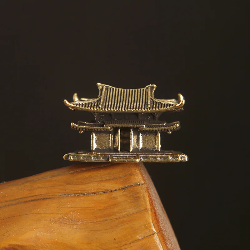 Ancient Architecture Figurines Home Decor Chinese Ancient Buildings Pavilions Fairy Garden Miniatures Fish Tank Decoration - 3