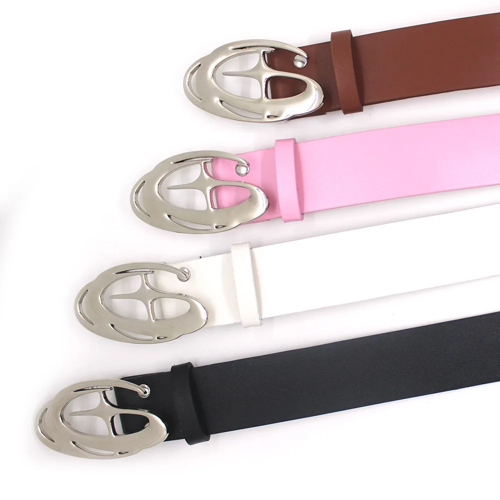 IEFB New Trendy Belt Abstract Three-dimensional Cross Star Design Buckle Waistband Jeans Skirt Accessories Fashion Belts 9W490
