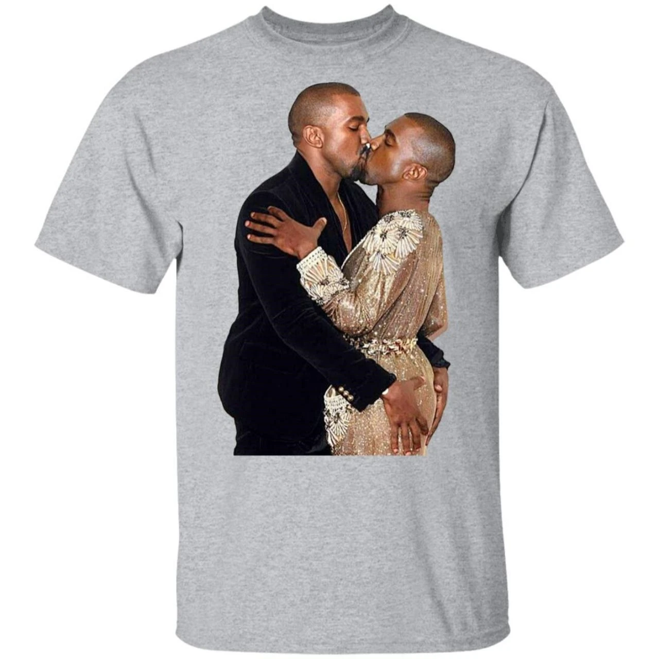 Kanye kissing kanye t shirt Clearance
