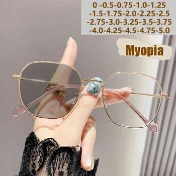 Inteligentne okulary światłoczułe z blokowaniem niebieskiego światła – duża ramka, dla krótkowzrocznych