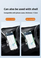 Nouveau support pour téléphone portable, sortie d'air, capteur de gravité, support pour voiture, Riangle gravité givré, simplicité, matériau métallique solide 5