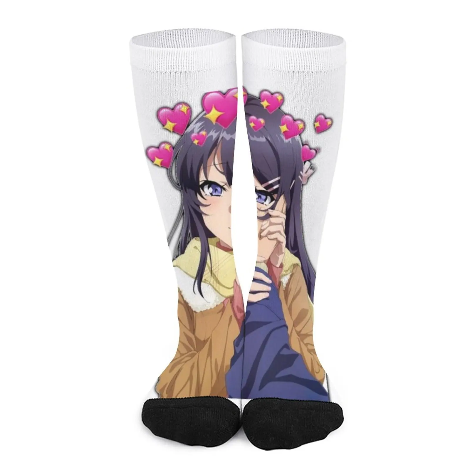 Rascal : Mai Sakurajima X Sakuta Love Socks sports and leisure Men's socks with print Woman socks