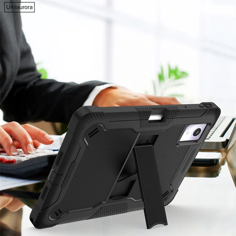 Shockproof Tablet Case with Pencil Holder and Stand