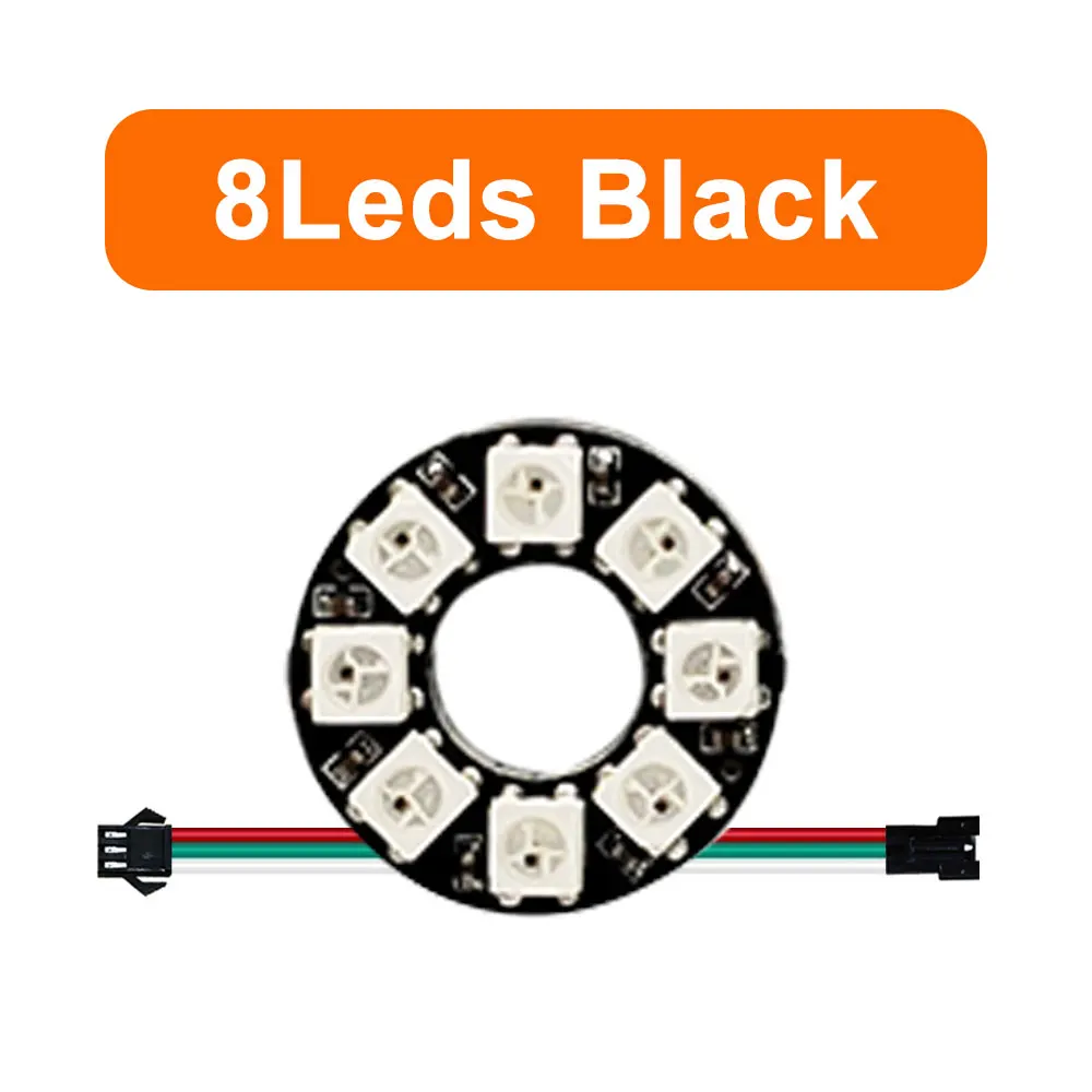 Colorful RGB LED Circle with Individually Addressable Pixels - DIY Round Pixel Ring