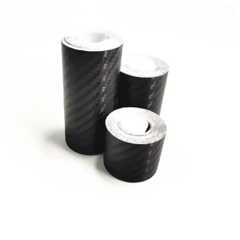 

2 PCS 3CM/5CM/7CM/10CM car door bumper strip door sill strip protection strip sticker 5D carbon fiber film tape sticker