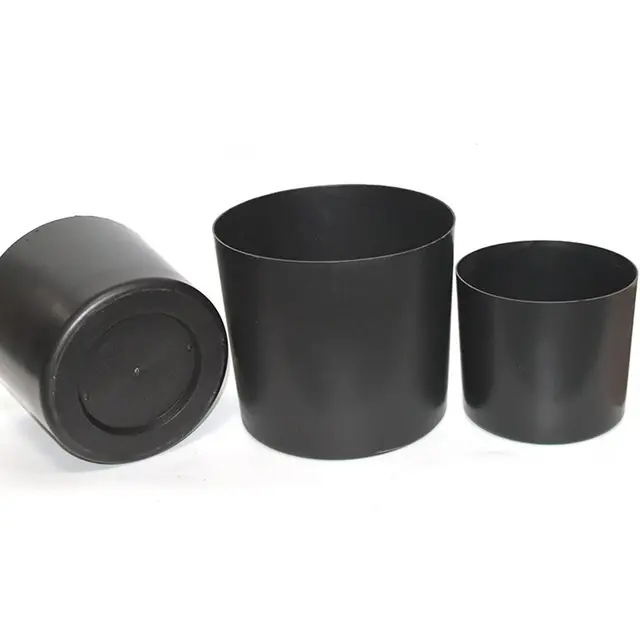 Iroda Dekoráció Otthoni Műanyag Fekete Növényi Edény Zamatos Doboz Virág Edények Ültető - Image 3