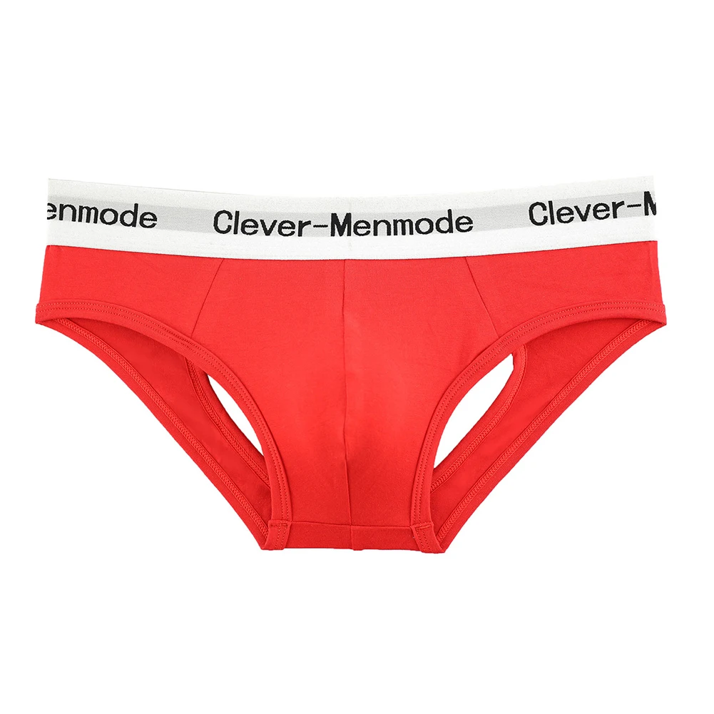 

New Men's Cotton Briefs Shorts Soft Back Hollow Low Waist Men Panties Underpants Lingerie Underwear Crotchless Sexy Briefs
