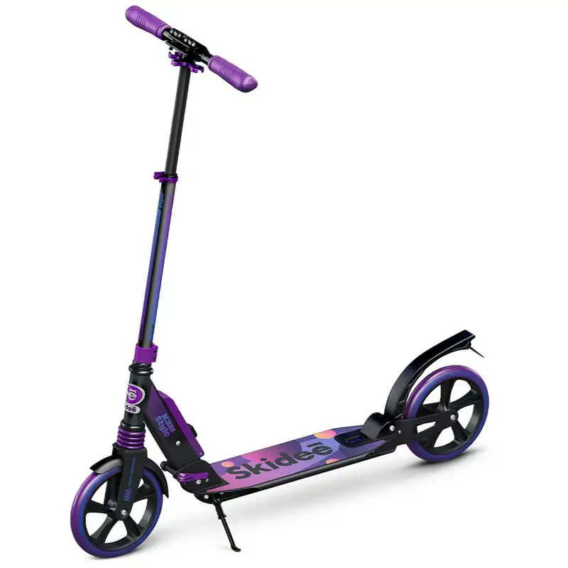 

Scooter for , Teens, Adults, 4 Adjustment Levels, Handlebar Up to 41 Inches, Purple