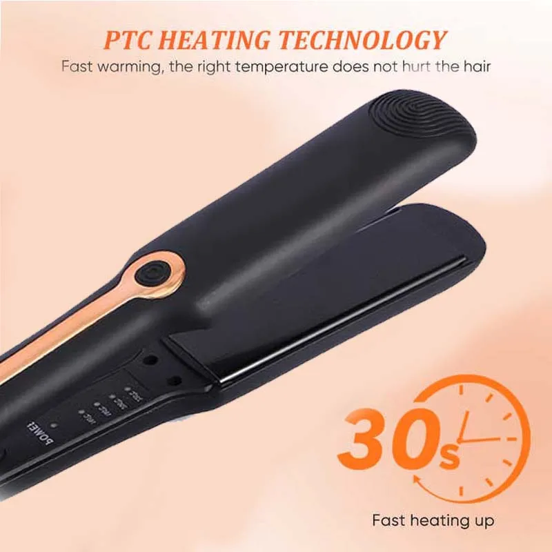 Professional Hair Straightener Tourmaline Ionic Flat Iron