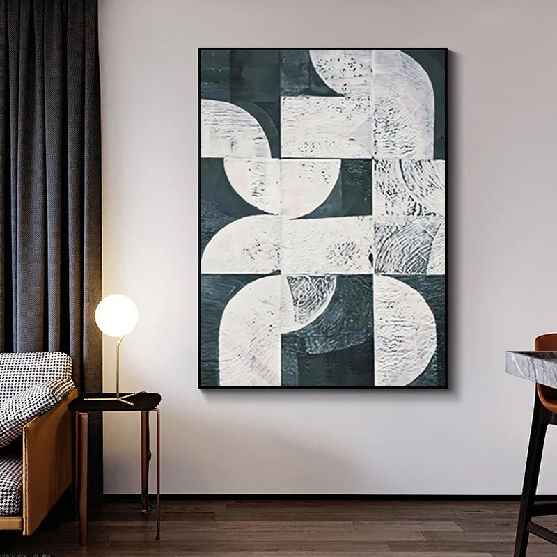 

GATYZTORY Modern Painting By Numbers For Adults Colorful Blocks Drawing On Numbers Wall Art Paint Kit For Adults Home Decors