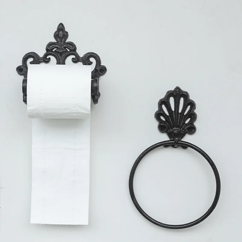 Cast Iron Wall Mounted Hanging Rings for Kitchen Towels