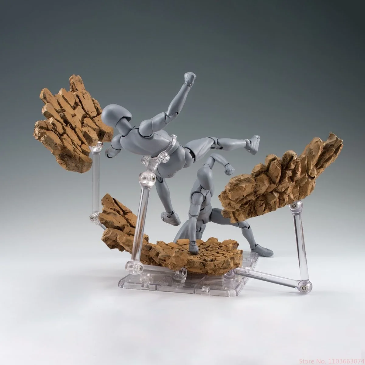 Dynamic Debris & Impact Set - 1/12 Scale Action Figure Accessories with Mist Effects