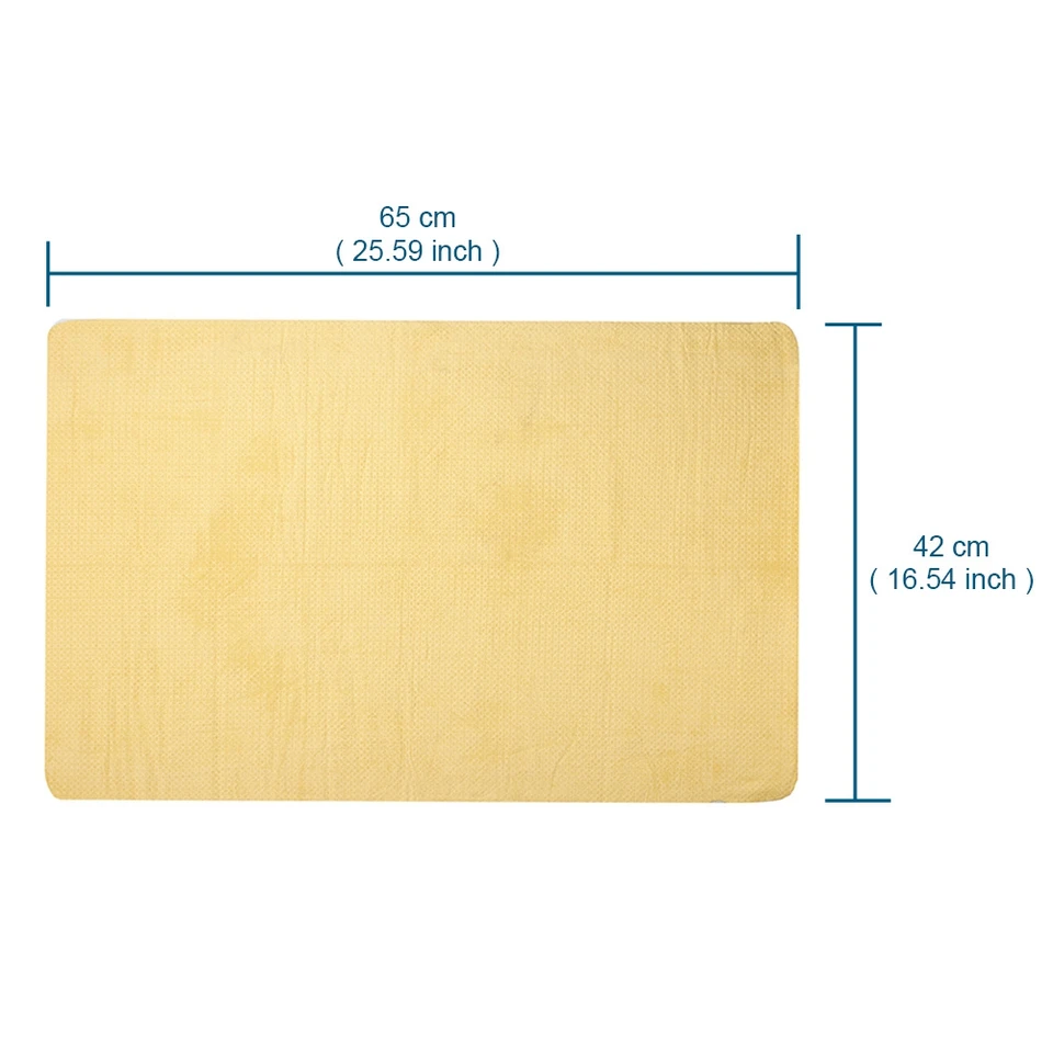 Panni Di Camoscio Per Auto XiXiRan - 3 Pezzi, Naturale, Super Assorbenti, 60x90 Cm - Foto 14