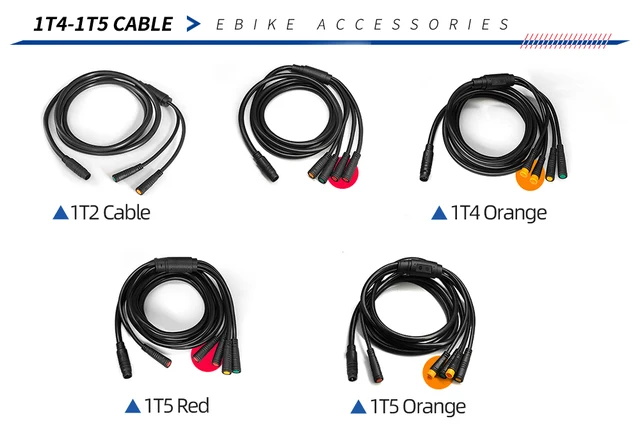 CÂBLE MOTEUR EBIKE Facile à Utiliser Avec Connecteur 1T4 Pour Bafang