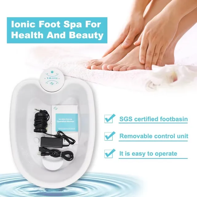 Detox Ion Elettrico Piede Spa Bagno Massaggiatore Macchina Pediluvio Pulizia Pediluvio Vibrazione Whirlpool Cura Array Aqua Terapia di Salute 3