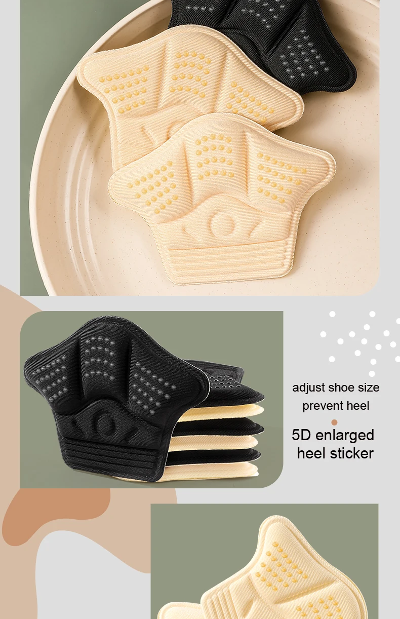Sneakers Heel Sticker Shoe Protector Heel Liners Cushion Inserts for Women Sports Heel Pad Can Be Cut Adjusted Half Size Pads