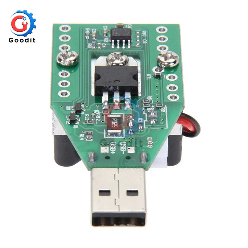 15W DC 3V-21V Electronic Test Load resistor USB Interface Battery Discharge Capacity Tester with Fan Adjustable Current Module 5