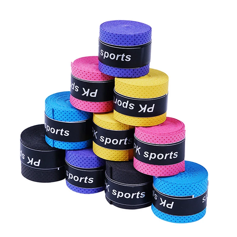 

10 Pcs Tennis Overgrips Tape Anti-Slip Bicycle Handlebar Sport Badminton Racket Grips Sweatband Fishing Rods Over GripSweat Band