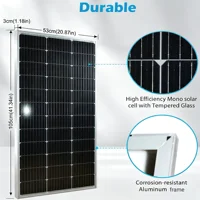 120W 240W 360W 480W panneau solaire 18V panneau en verre rigide monocristallin cellule solaire 12V/24V chargeur de batterie 1000W Kits toit à la maison 2
