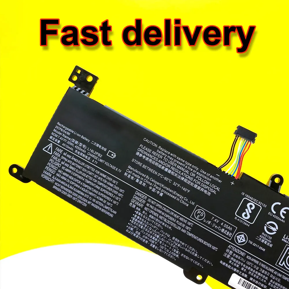 l16m2pb1 7.4v 4050mah bateria do portátil