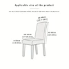 1/4Pcs Thickened Jacquard Elastic Chair Cover for Household Universal All-inclusive Elastic One-piece Dining Chair Cover 2